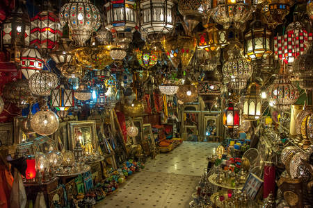 Марокканские старинные лампы
