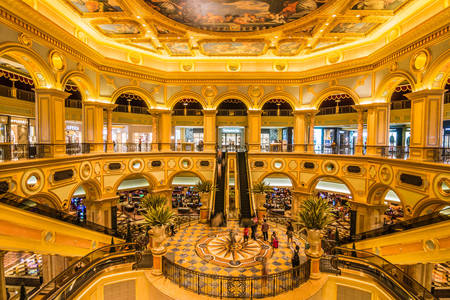Hall do Hotel Veneza em Macau