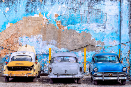 Küba'da eski arabalar