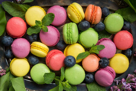 Multicolored Macarons
