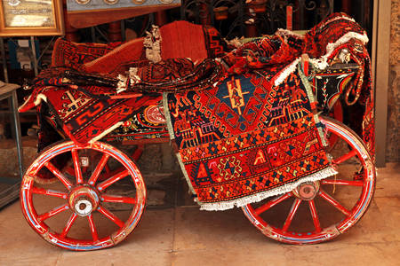 Carriage with Turkish rugs