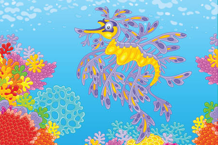 Dragón de mar frondoso