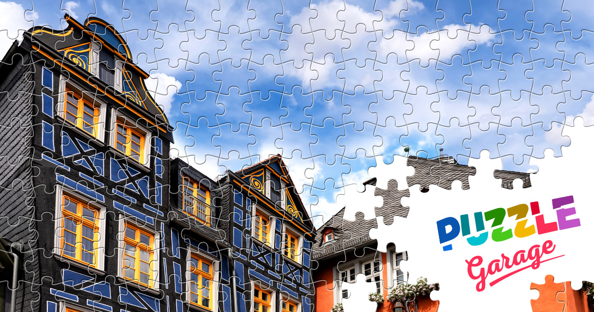 House architecture in Idstein Jigsaw Puzzle (Countries, Germany ...