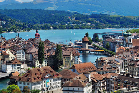 Panorama de la ville de Lucerne