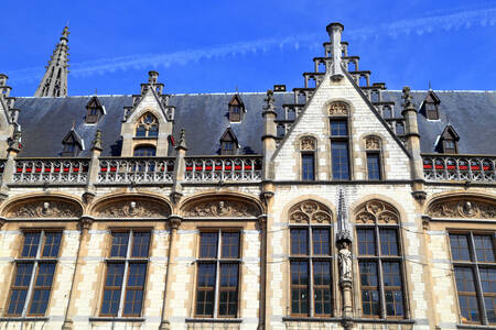 Gevel van een oud gebouw in Gent