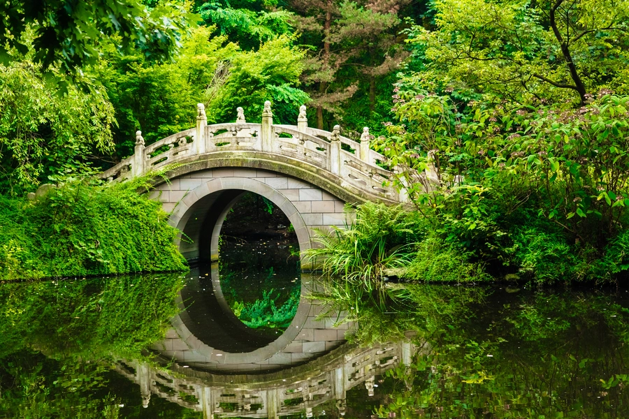 Bridge in the garden