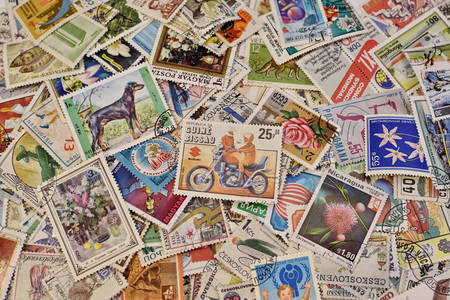 Verzameling van postzegels