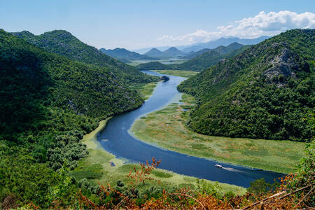 A Skadar-tó kanyarulata