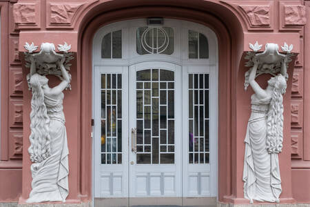 Façade d'une maison à Kiev