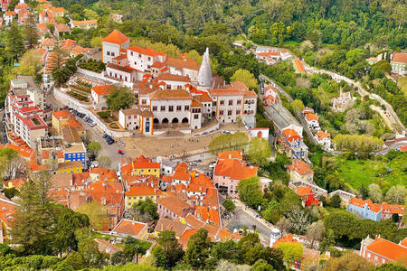 View of the National Palace of Sintra