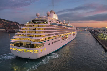 Cruise ship in Barcelona