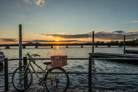 Jízda na kole po nábřeží New Bern