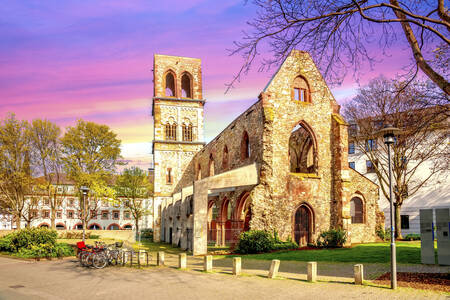 Reruntuhan Gereja St. Christopher di Mainz