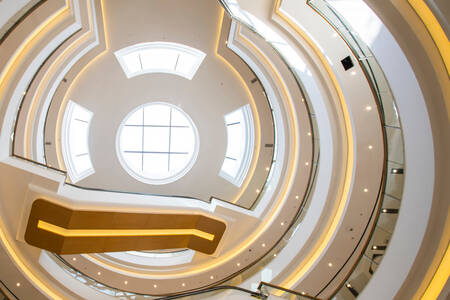 Interior of a shopping center in Rutherford
