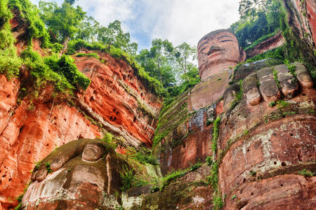 Boeddhabeeld in Leshan