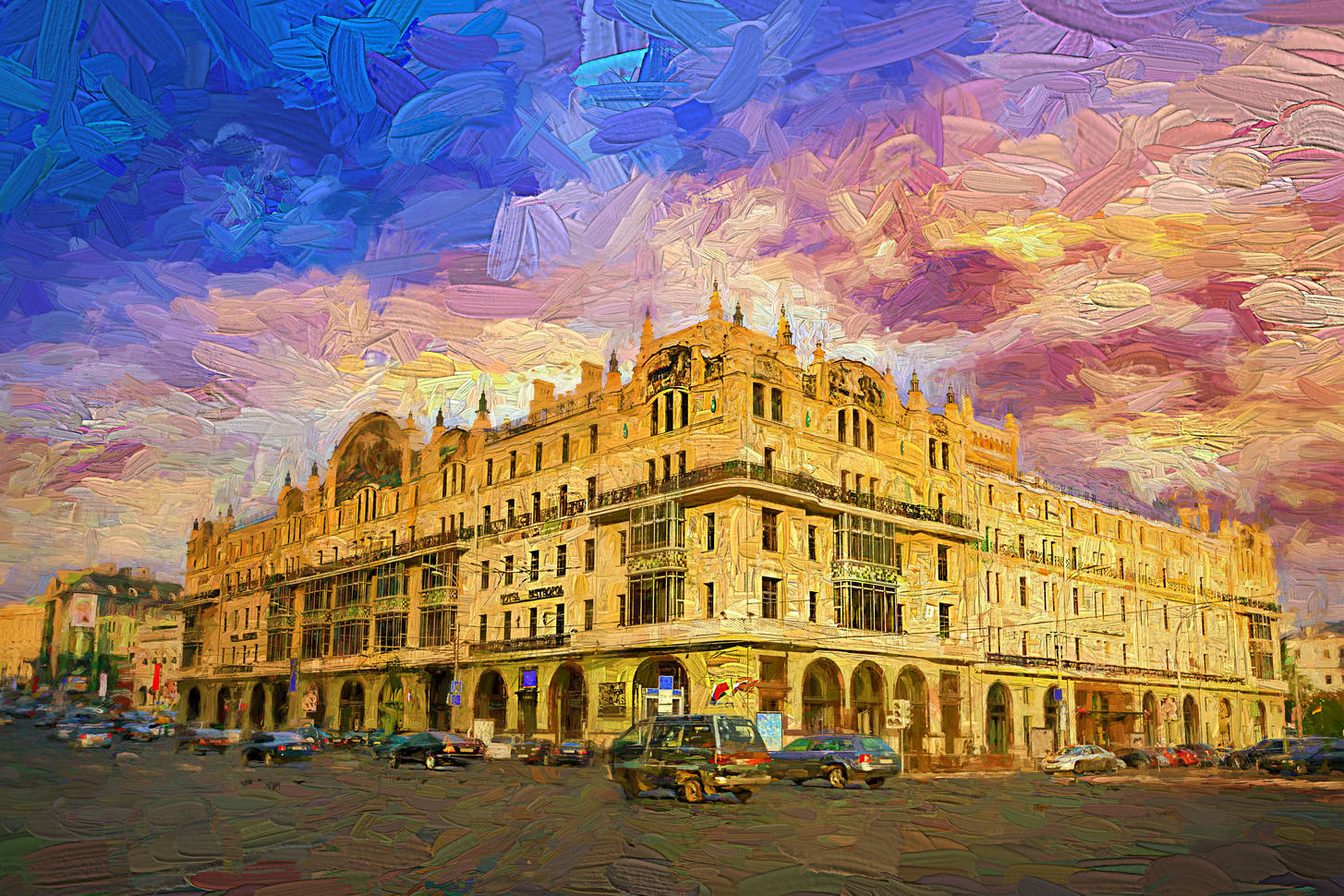 Картины на гостинице метрополь
