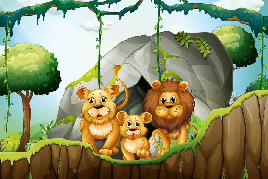 Lion family