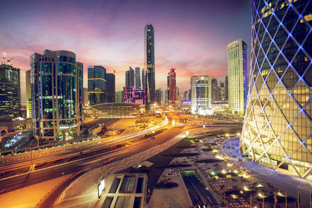 Районът на Уест Бей в Доха