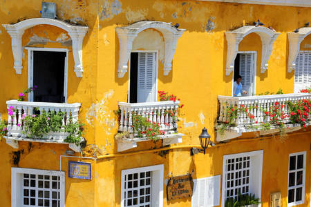 Cartagena'nın balkonları
