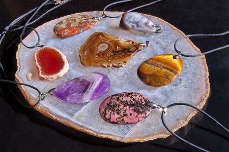 Pendants from natural stones