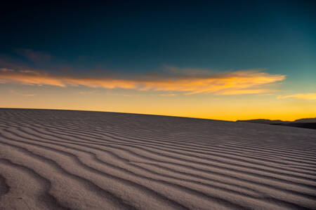 Sand dunes in White Sands