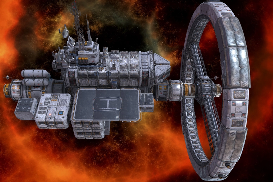 Space station in the future