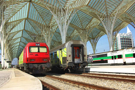 Treinstation in Lissabon