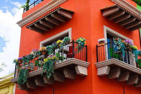 Façade d'une maison à Monterrey