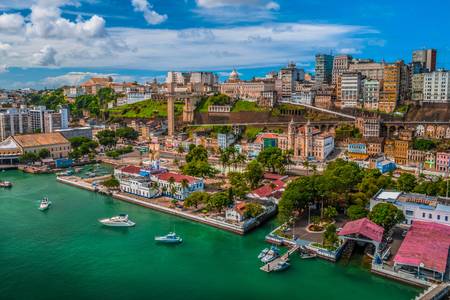 Vista della città di Salvador