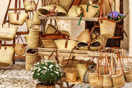 Bolsas de paja en Palma