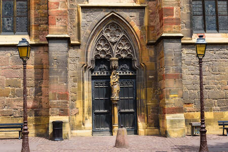 Facade of the Church of Saint Martin in Colmar