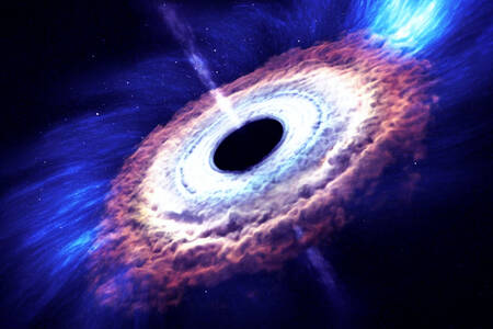 Black hole in space
