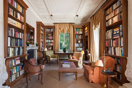 Interior of a classical library