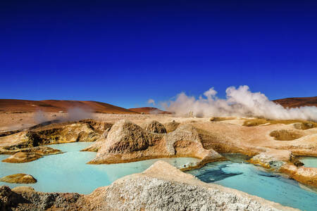 Sol de Mañana Geyser Basin, Bolivia