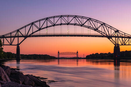 The Bourne Bridge on the Cape Cod Canal