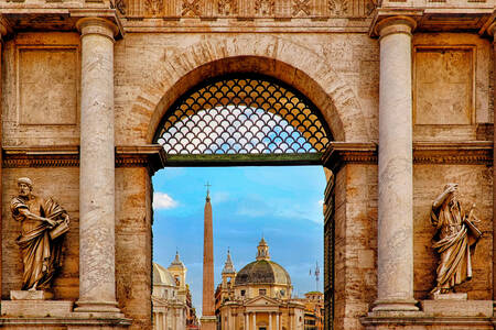 Porta del Popolo in Rome
