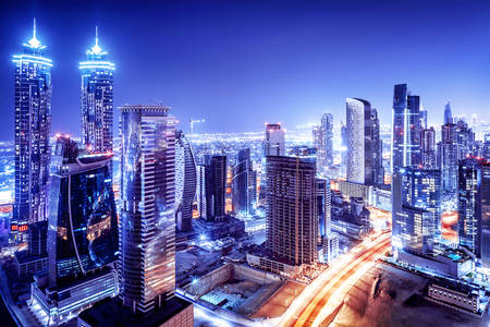 Dubai à noite