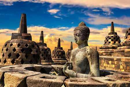 Borobudur na ilha de Java
