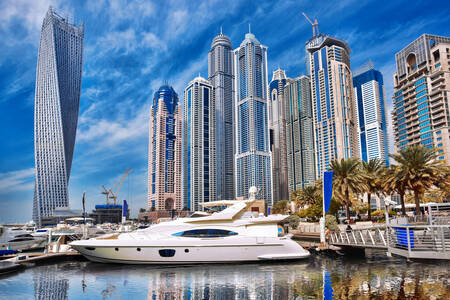 Wolkenkrabbers in Dubai Marina