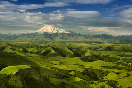 Vista dell'Elbrus