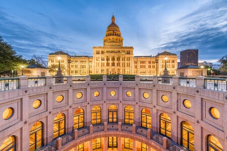 Blick auf das Texas State Capitol