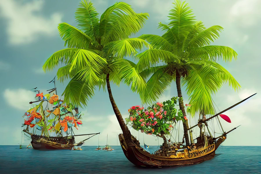 Ships with trees