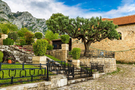 Vue depuis le château de Krujë