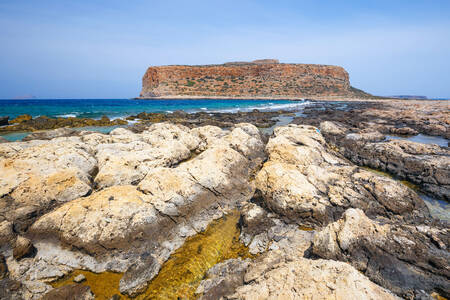The coast of the island of Crete