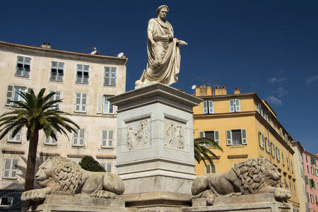 Statue af Napoleon Bonaparte i Ajaccio
