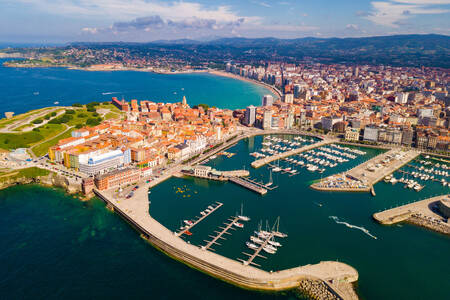 Pohled na Gijón