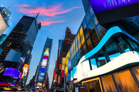 Večerní Times Square