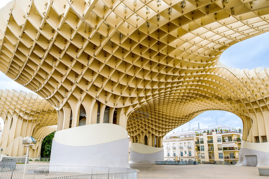 Vista do Metropol Parasol