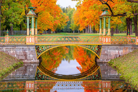 Pont chinois dans le parc Alexander