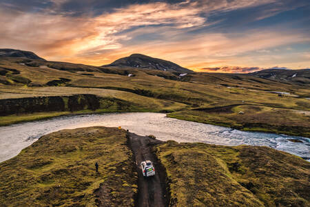 Скалистая местность Исландии